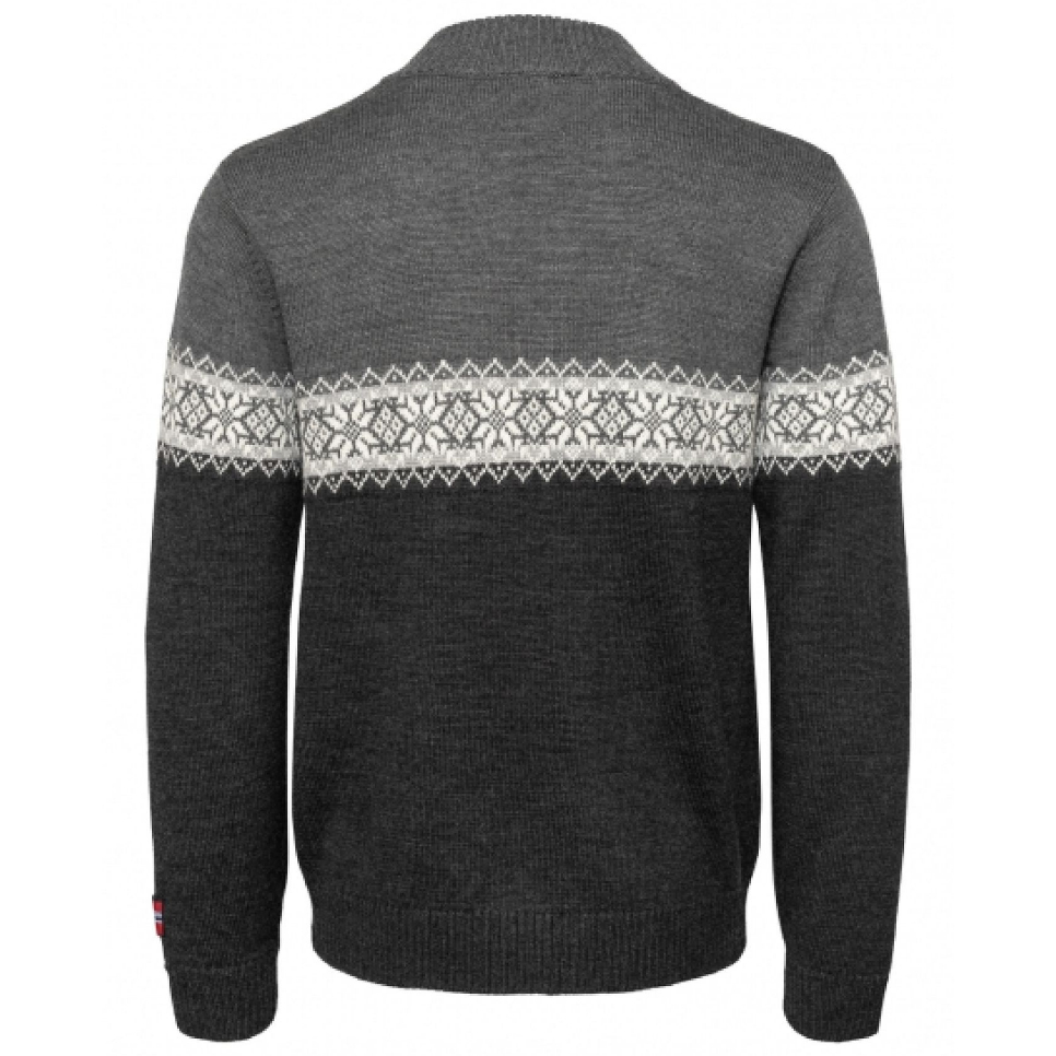 Herren Strickpullover aus 100 % Merinowolle im klassischen Norwegermuster