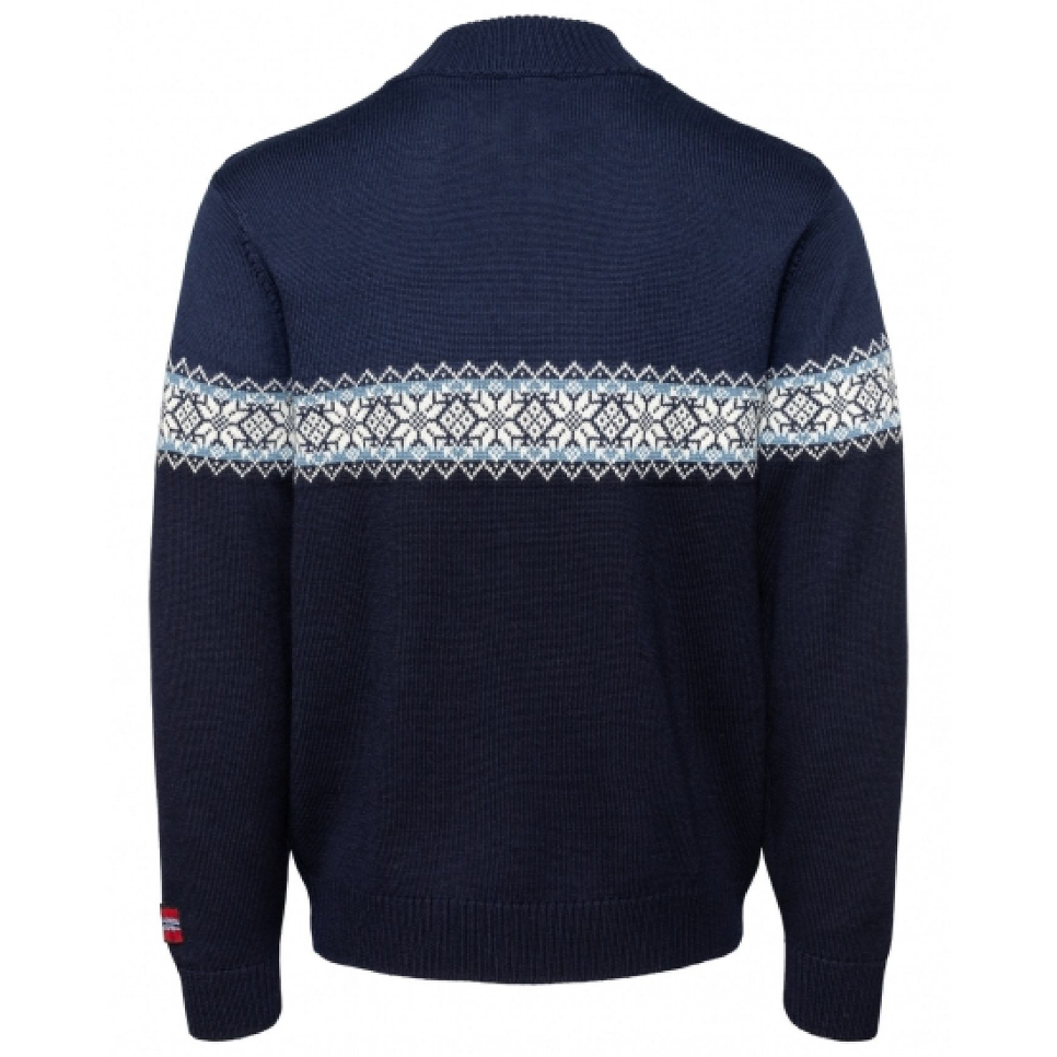 Zeitloser Herrenpullover aus feiner norwegischer Merinowolle