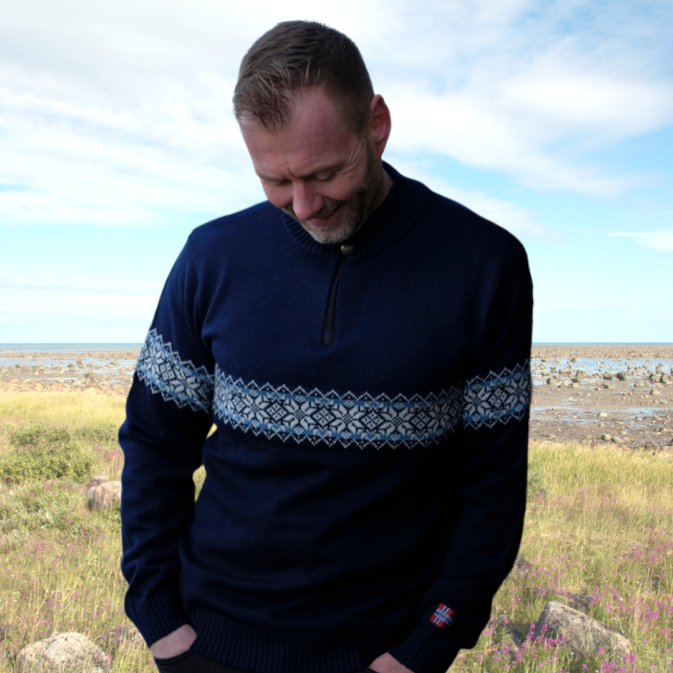 Arctic Circle® Norwegerpullover aus hochwertiger Merinokammwolle