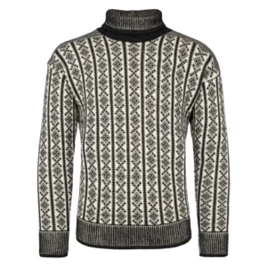 Utsira Norwegerpullover in Anthrazit, 100 % Schurwolle
