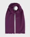 Foxford Kaschmir-Lammwoll-Schal in Aubergine als Produktansicht
