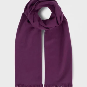 Foxford Kaschmir-Lammwoll-Schal in Aubergine als Produktansicht