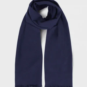 Foxford Navy Kaschmir-Lammwoll-Schal in Dunkelblau als Produktansicht