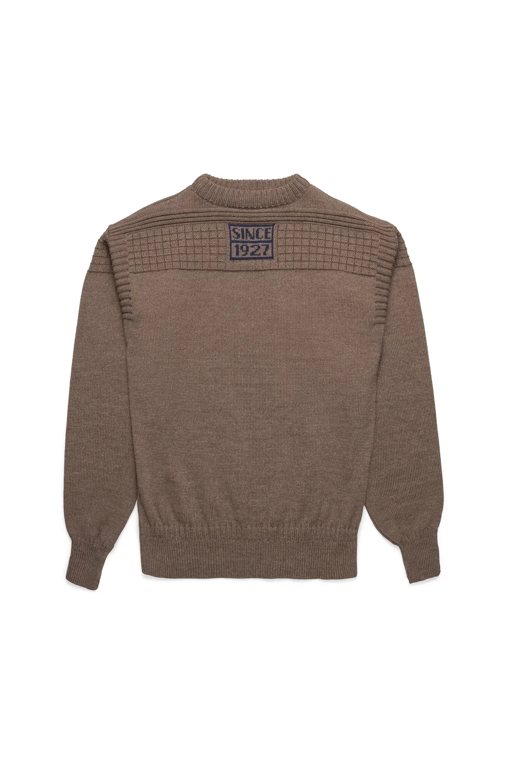 Norlender Nordsjø Norwegian Guernsey Boat Sweater Camel