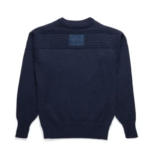 Norlender Nordsj&oslash; Norwegian Guernsey Boat Sweater Navy
