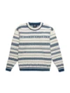 Norlender Tveiten Legacy Herren Strickpullover aus 100 % norwegischer Schurwolle in Naturweiß