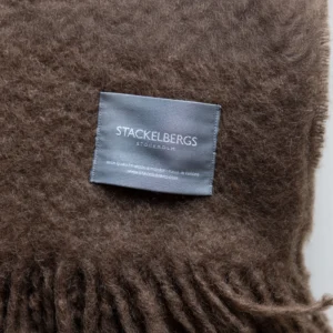 Weiche Stackelbergs Mohairdecke in warmem Mocca