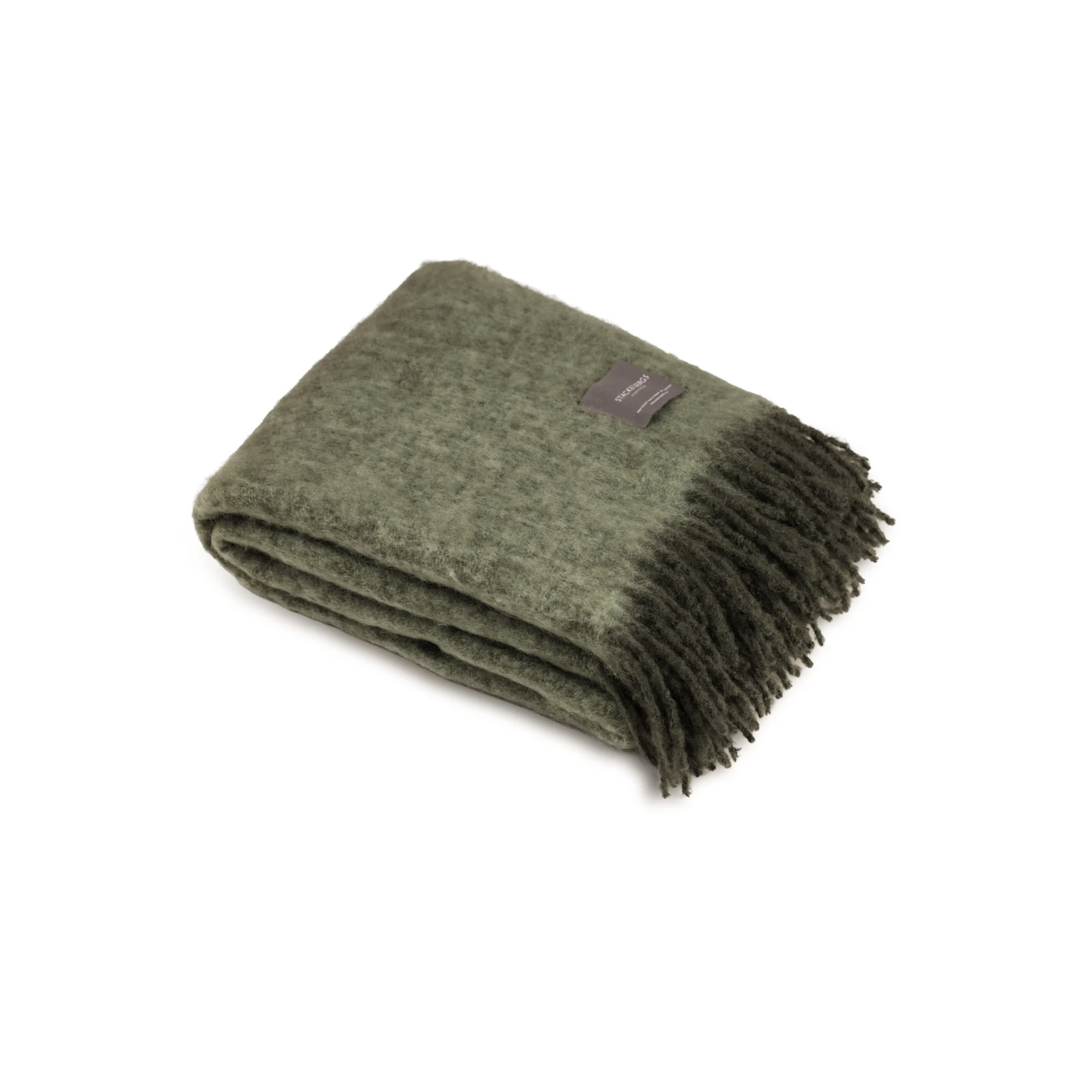 Stackelbergs Mohair Blanket mit grünem Melange-Effekt