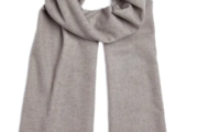 Foxford Taupe Kaschmir-Lammwoll-Schal – 90% Lammwolle & 10% Kaschmir
