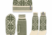 Norlender Selbu Beanie, Fäustlinge & Wollsocken – Grün