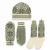 Norlender Selbu Beanie, Fäustlinge & Wollsocken – Grün