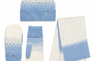 Norlender Snow Storm Wollmütze, Fäustlinge & Schal – Blau
